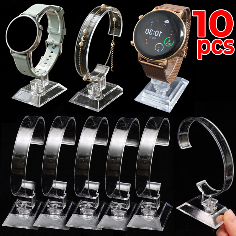 Jewelry And Watches Inc - 투명 시계 진열대 C형 아크릴 홀더