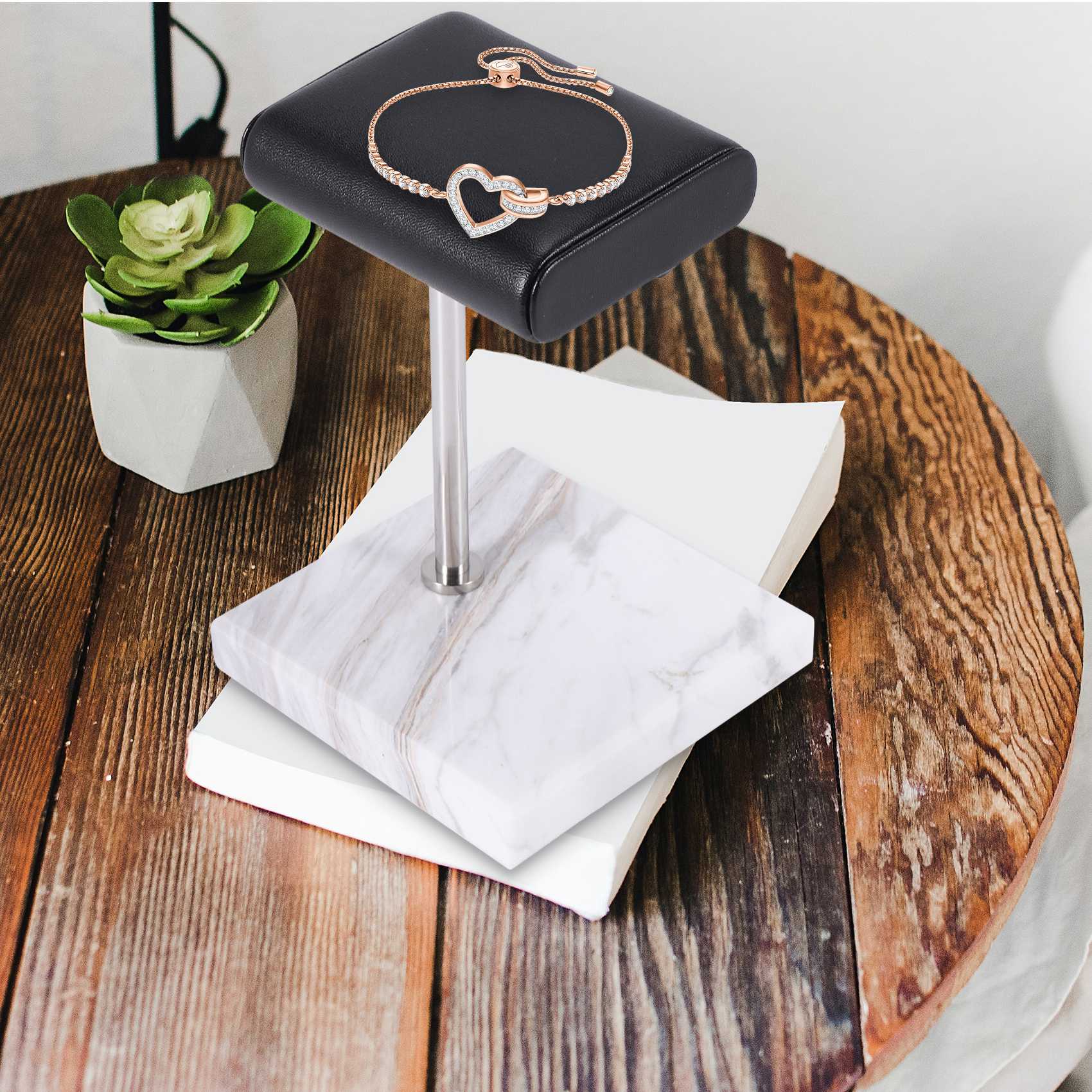 Jewelry For Watches - ABQR 화이트 대리석 시계 팔찌 디스플레이