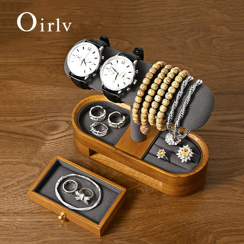 Watch Display Box - Oirlv 단단한 나무 시계 주최자 선반