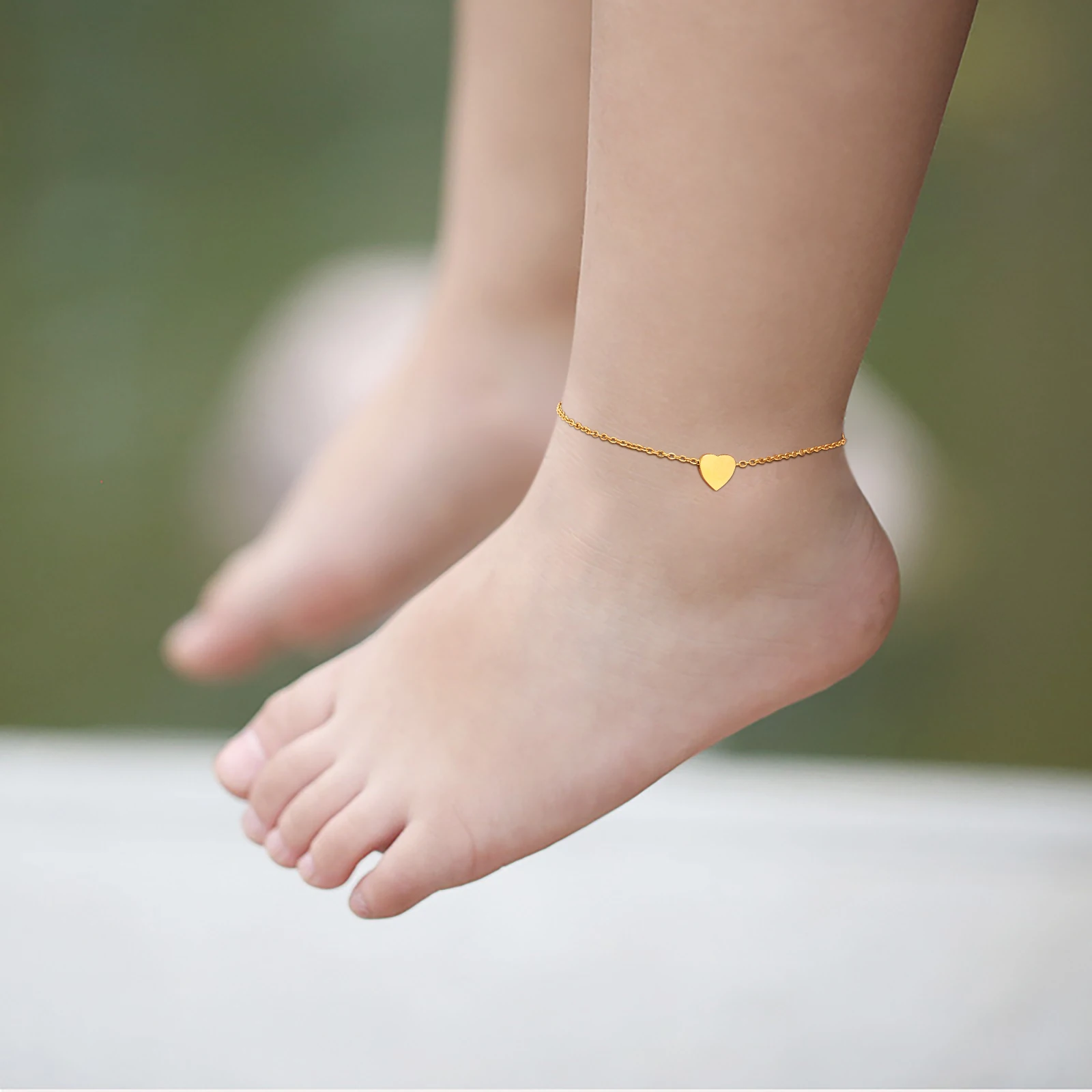 Jc Jewelry & Watches Photos - 아이들을 위한 사랑스러운 하트 모양 발찌,