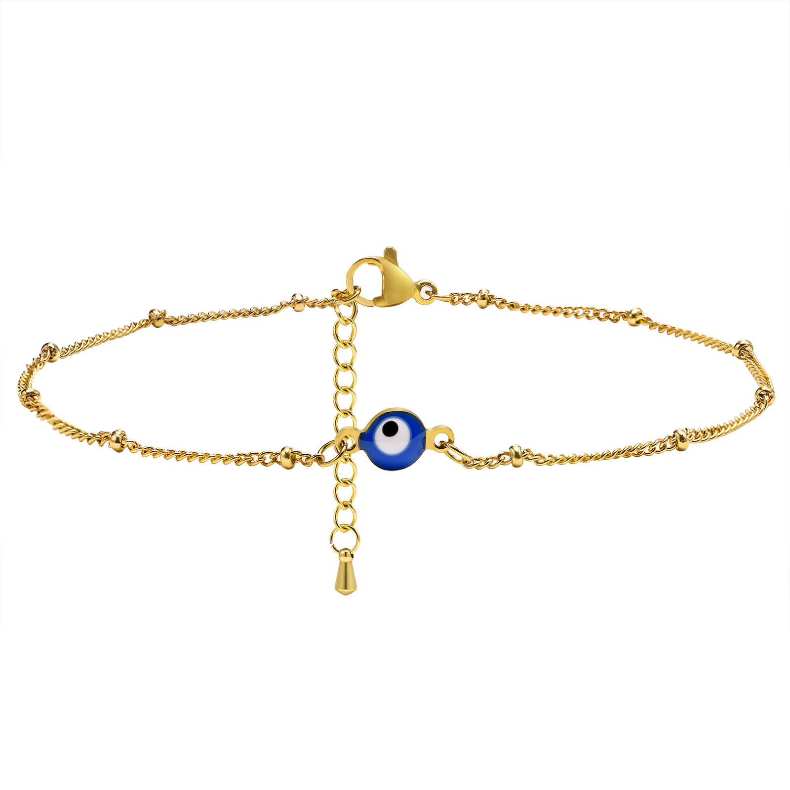여성을위한 다리에 악마의 눈 발목 팔찌, 조정 가능한  - Jc Jewelry & Watches Photos 리뷰 및 가격