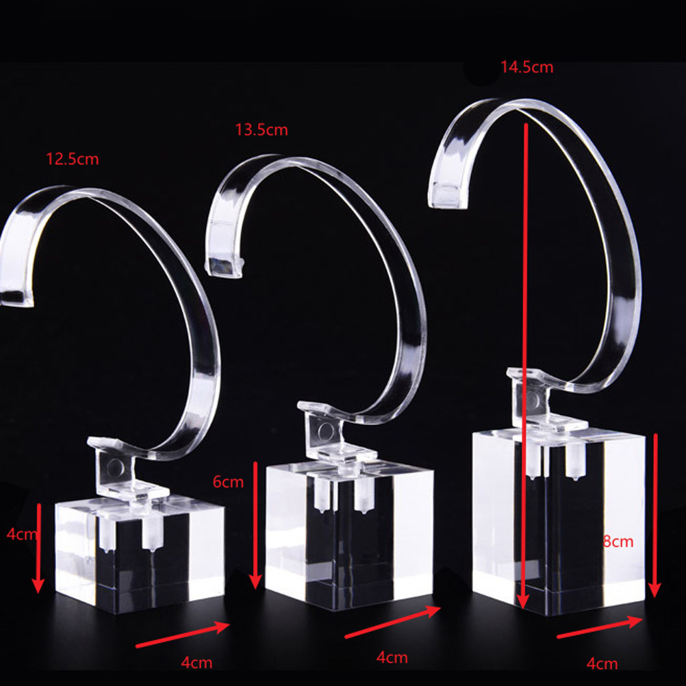 3개 세트의 C자형 아크릴 시계 진열대, 고급스러운 매 - Jewelry And Watches Inc 리뷰 및 가격