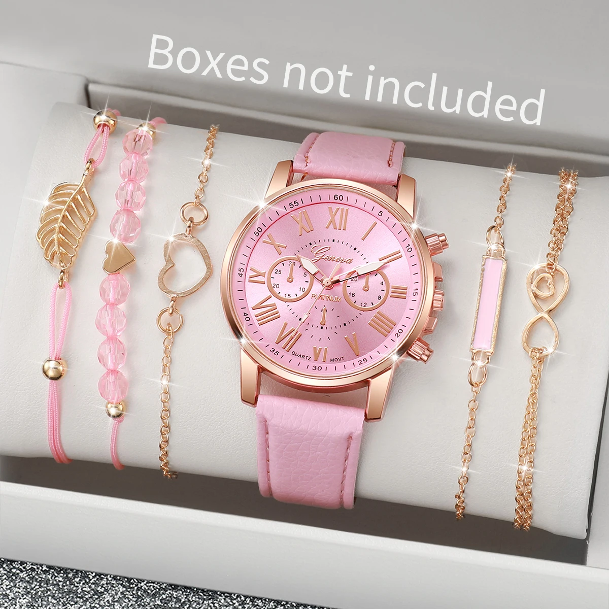 깜짝 선물 상자 세트: 여성용 시계(제네바 쿼츠 시계) - Jewelry For Watches 리뷰 및 가격