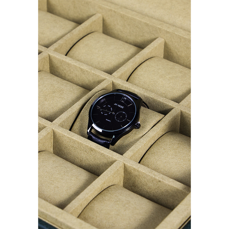 OEM ODM 럭셔리 15슬롯 그린 PU 가죽 시계 디 - Watch Display Box 리뷰 및 가격
