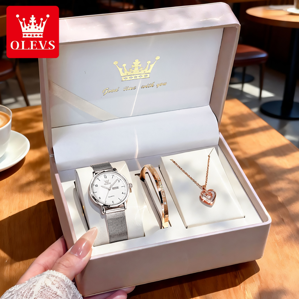 OLEVS 2996 여성용 시계 오리지널 우아한 슬림  - Watch Display Box 리뷰 및 가격